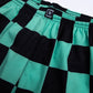 Women Athletic Shorts - Green Check