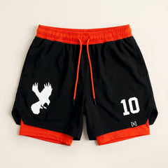 Crows 2 in 1 Lined Shorts – front