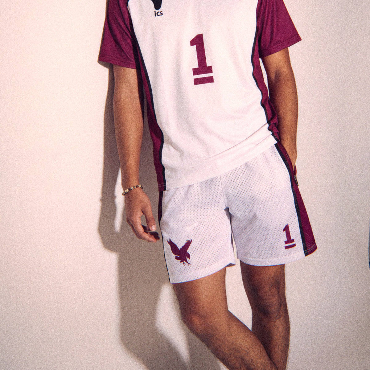 Eagles Ultimate Mesh Shorts on a model