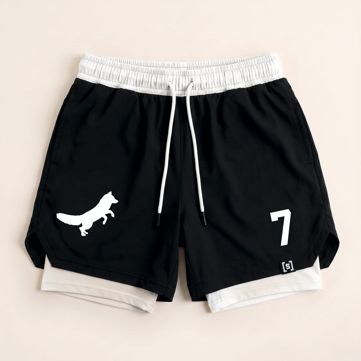 Foxes 2 in 1 Lined Shorts – front