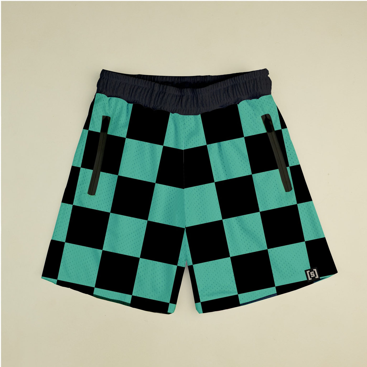 Green Check Ultimate Mesh Shorts