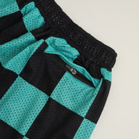 Green Check Ultimate Mesh Shorts