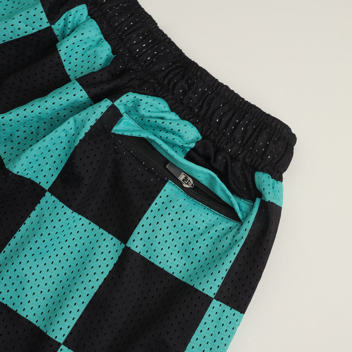 Green Check Ultimate Mesh Shorts