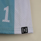 Kings Ultimate Mesh Shorts – number 1 and hem tag close-up