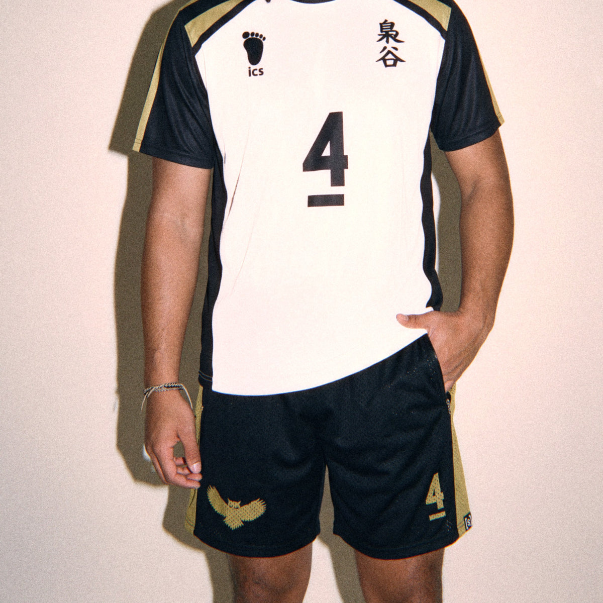 Owls Ultimate Mesh Shorts on a model