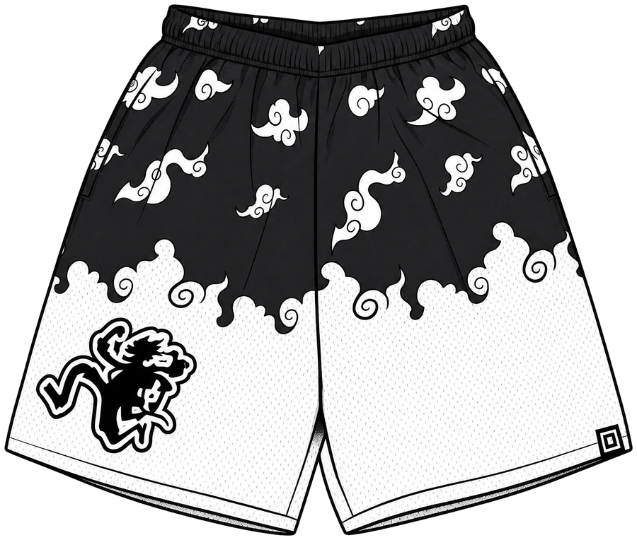Gear 5 anime mesh shorts