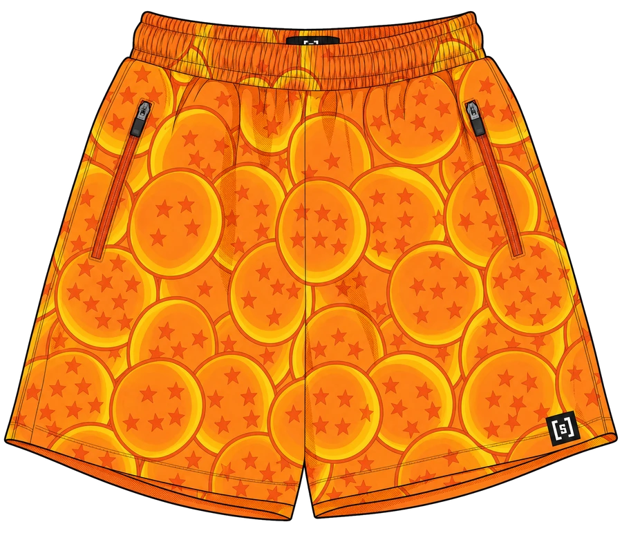 Dragon ball ultimate mesh shorts